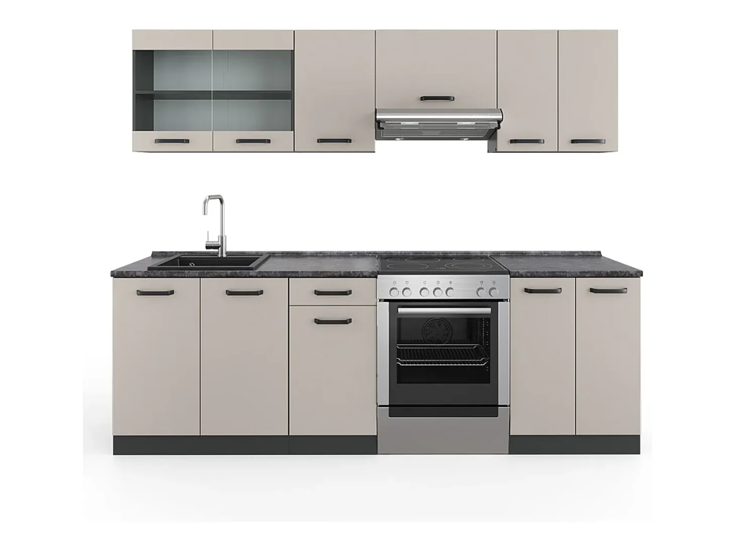 Mueble de cocina cachemira 240x60x81.6 r-line