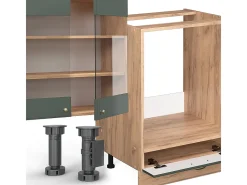Mueble de cocina green-gold country/gold power roble 300x46x81.6 fame-line
