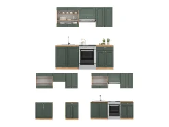 Mueble de cocina green-gold country/gold power roble 200x46x81.6 fame-line