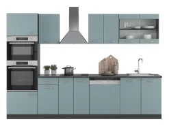 Mueble de cocina gris azulado/antracita 300x46x81.6 r-line