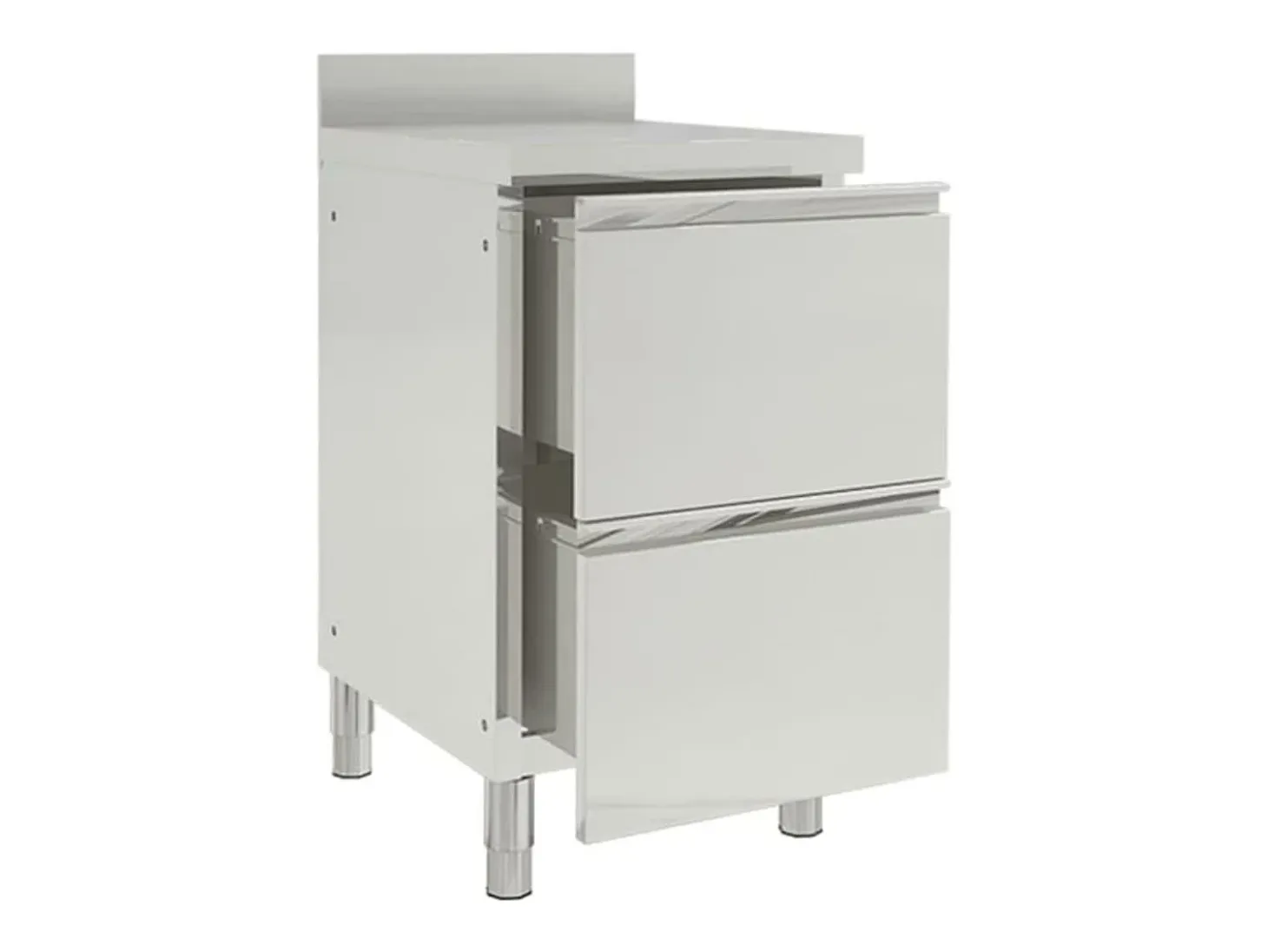 Mueble de cocina industrial de 96 cm con 2 cajones acero inoxidable 02_0000001