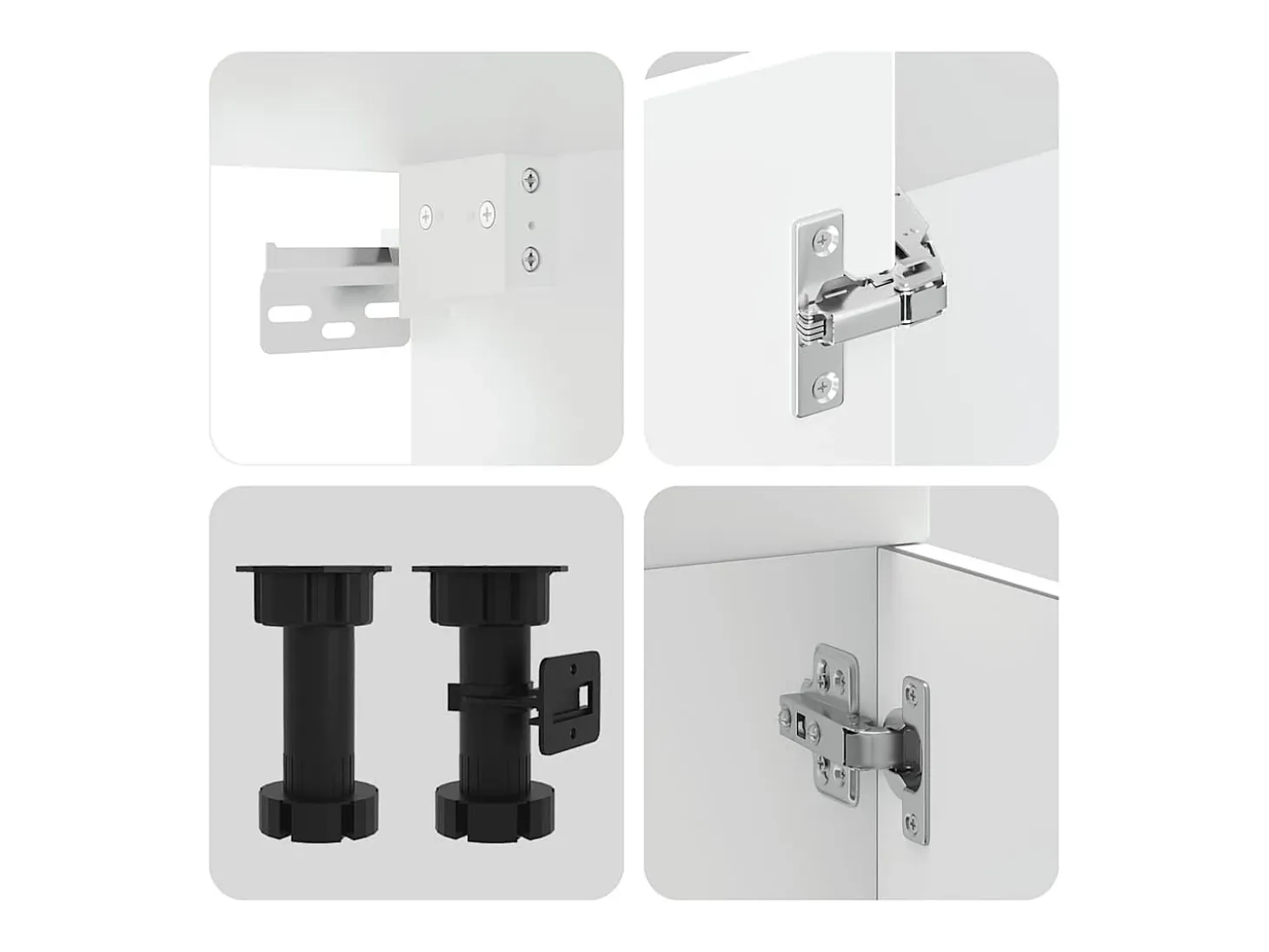 Mueble de cocina Kalmar blanco 14 piezas madera contrachapada