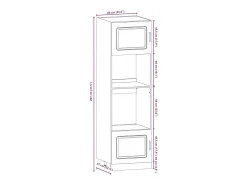 Mueble de cocina Kalmar blanco 7 piezas madera contrachapada