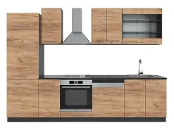 Mueble de cocina oro power roble/antracita 300x60x81.6 fame-line