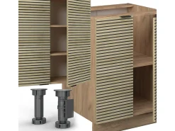 Mueble de cocina panel de roble/roble goldkraft 300x46x81.6 fame-line