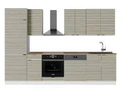 Mueble de cocina panel roble/blanco 300x60x81.6 fame-line