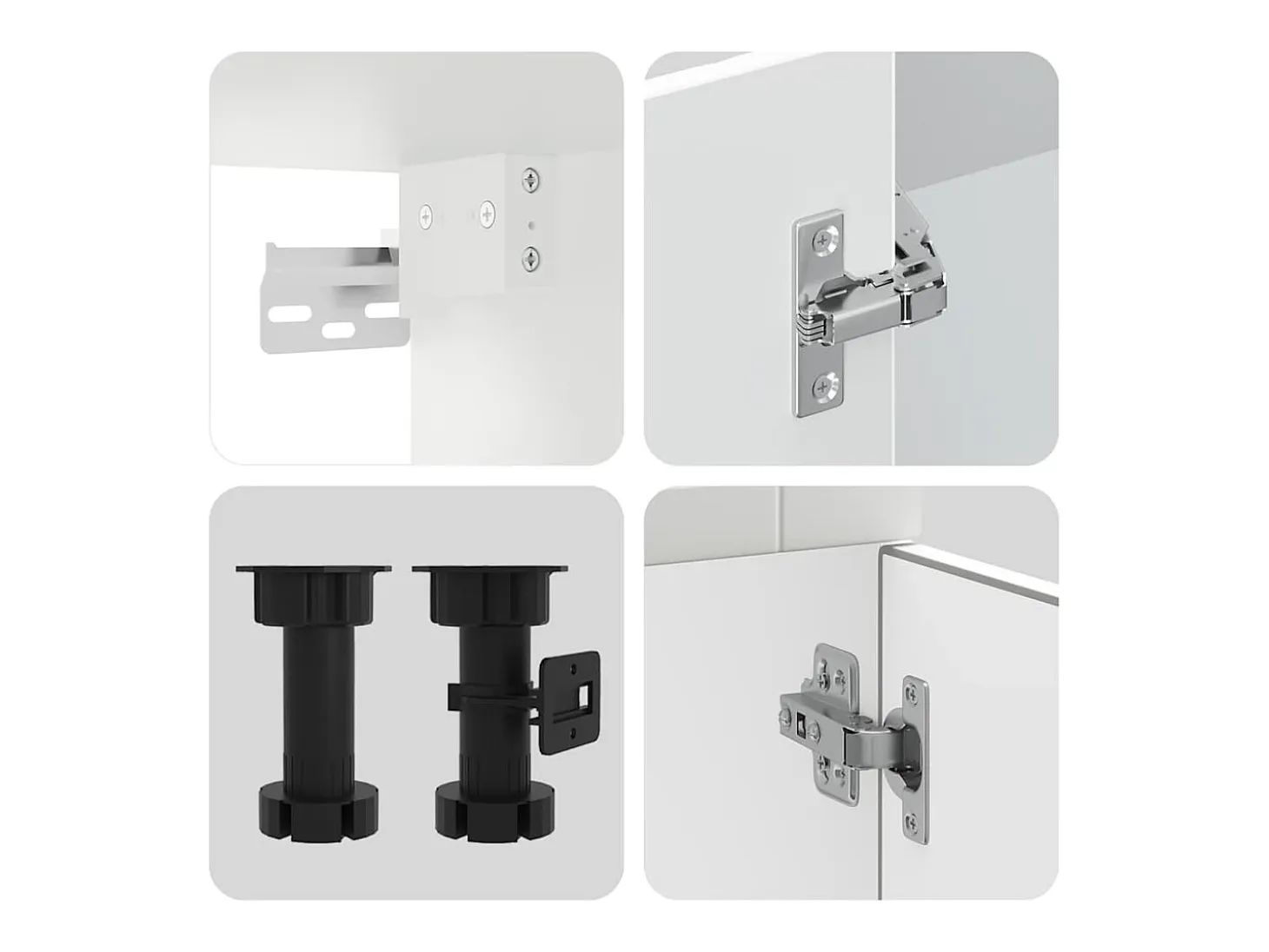 Mueble de cocina Porto blanco 14 piezas madera contrachapada