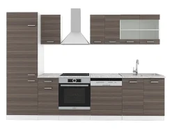 Mueble de cocina precioso gris/blanco 300x46x81.6 r-line