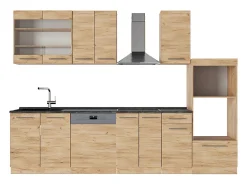 Mueble de cocina roble dorado 300x60x81.6 fame-line