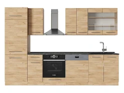 Mueble de cocina roble dorado 300x60x81.6 fame-line