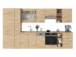 Mueble de cocina roble dorado 355x60x81.6 fame-line