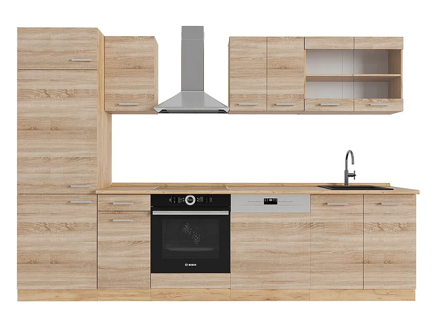 Mueble de cocina roble sonoma/goldkraft 300x60x81.6 r-line