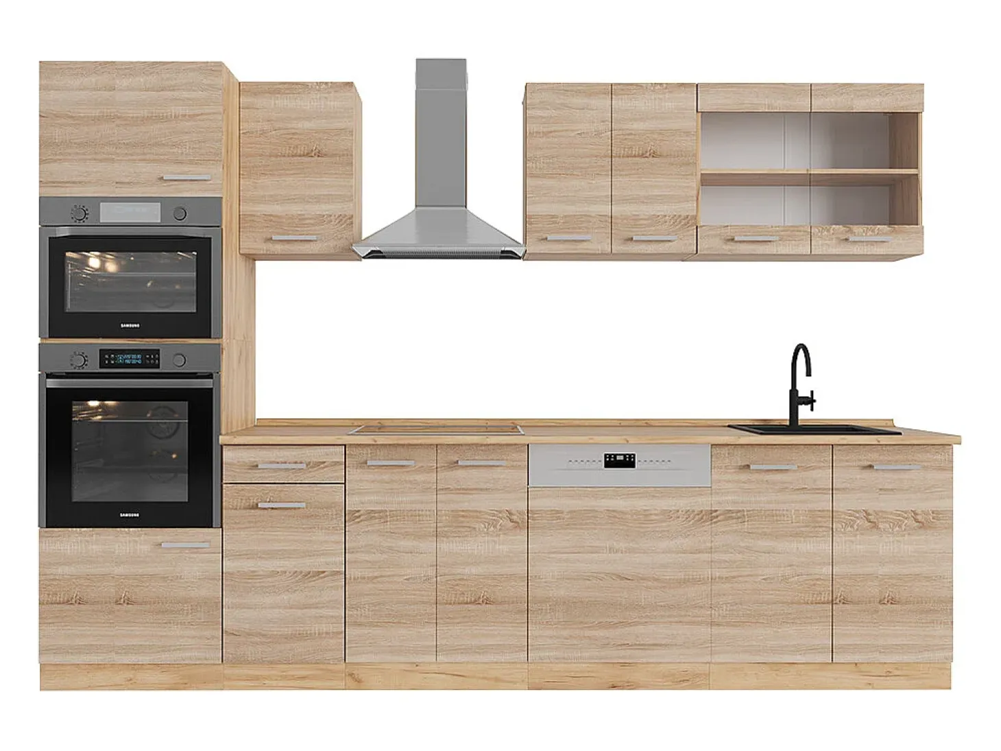 Mueble de cocina roble sonoma/goldkraft 300x60x81.6 r-line