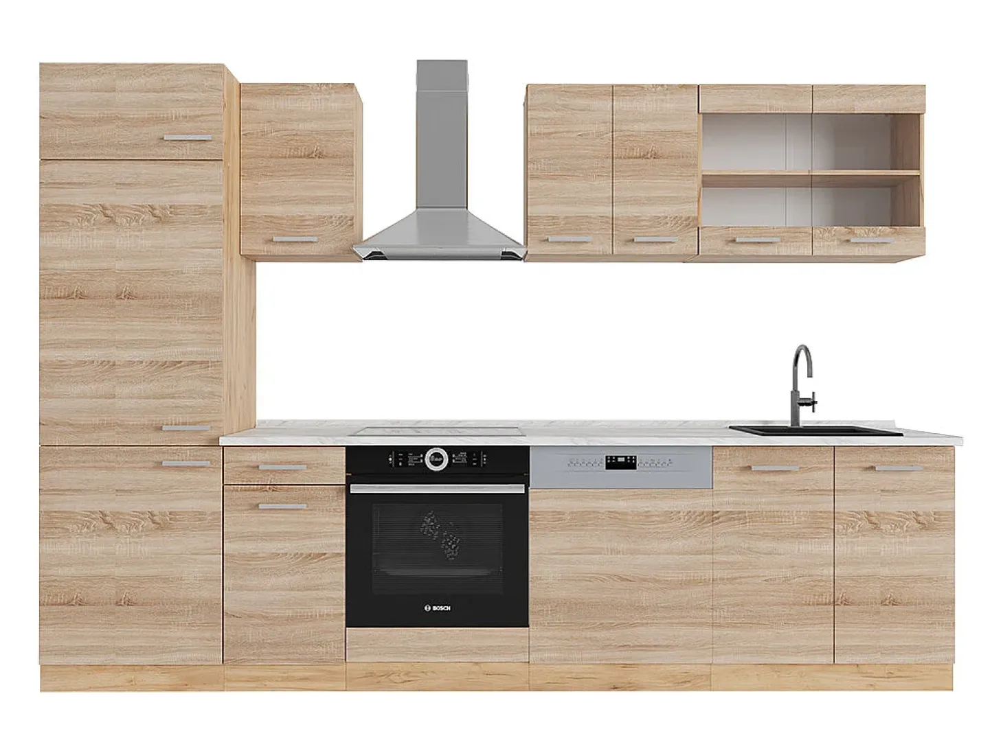 Mueble de cocina roble sonoma/goldkraft 300x60x81.6 r-line