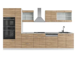 Mueble de cocina sonoma/blanco 350x60x81.6 r-line