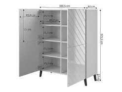 Mueble de diseño blanco 100 cm Yaka