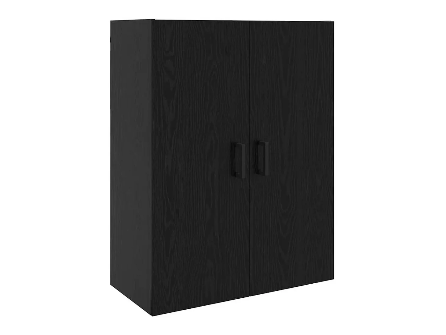 Mueble de pared negro 69,5 x 34 x 90 cm Madera de ingeniería