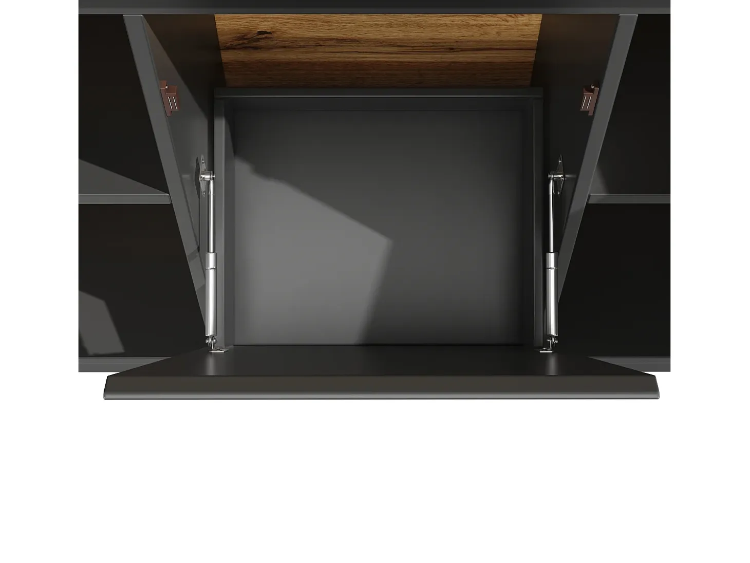 Muebles de cocina 120x40x180cm - con iluminación LED - con 4 puertas y 1 compartimento para basura - negro