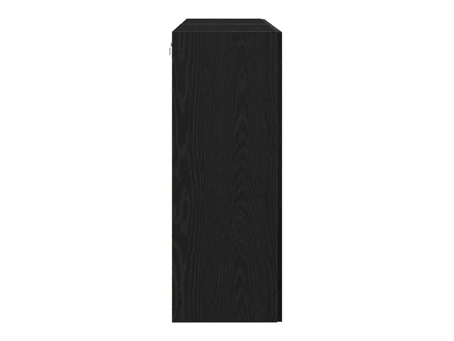 Muebles de pared de 2 piezas en roble negro, 69,5 x 34 x 90 cm, fabricados en madera reconstituida.