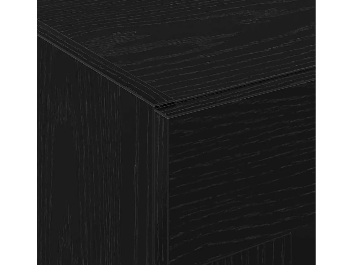 Muebles de pared de 2 piezas en roble negro, 69,5 x 34 x 90 cm, fabricados en madera reconstituida.