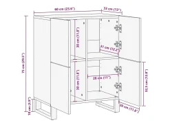 Muebles y estantes para almacenamiento de medios en blanco y negro