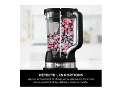 Ninja TB201EU Licuadora de Vaso - 1200W Acero Negro con Capacidad de 2,1L