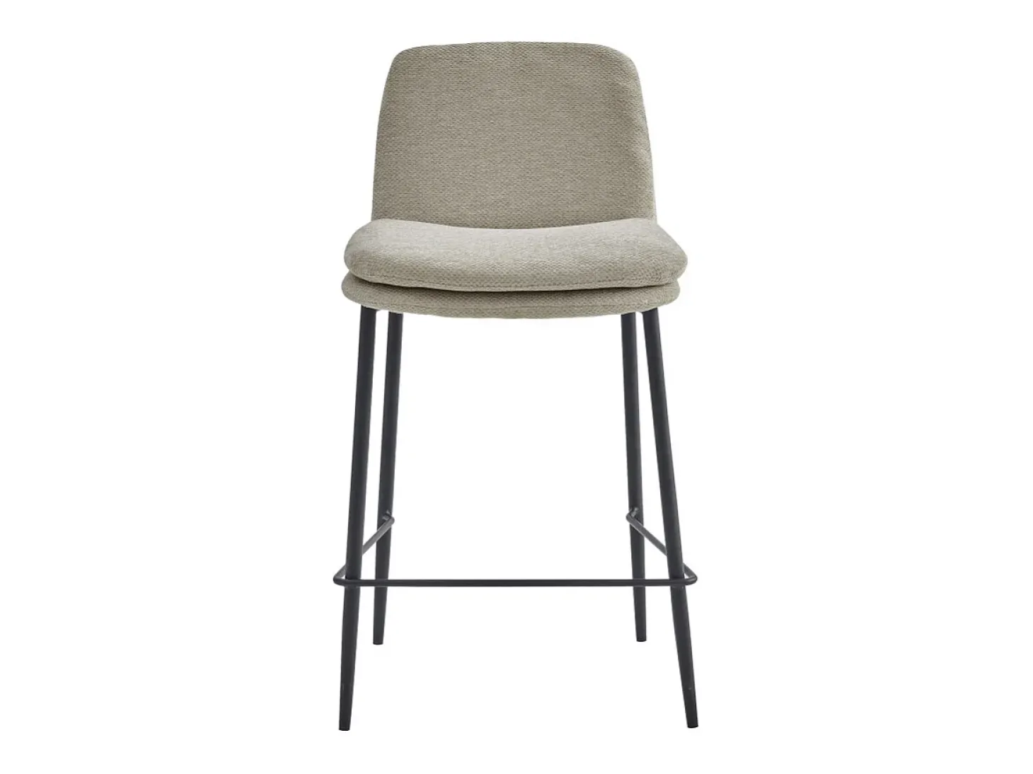 NOLAN-Silla de bar de tela Luxury Beige (x2)