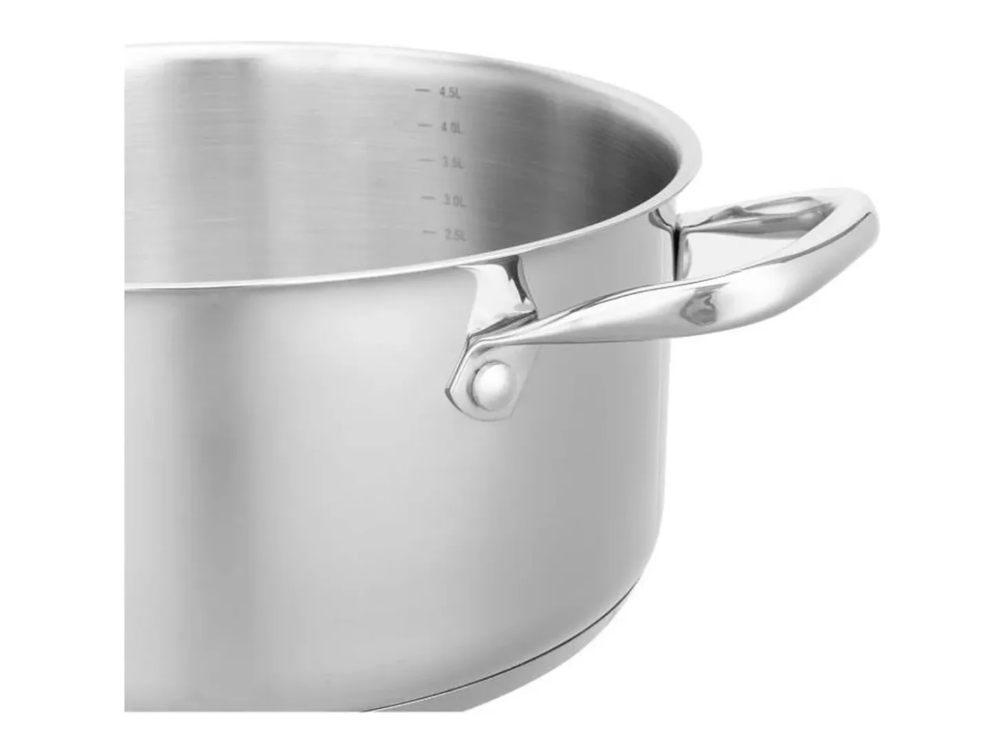 Olla de 32 cm con tapa – Acero inoxidable