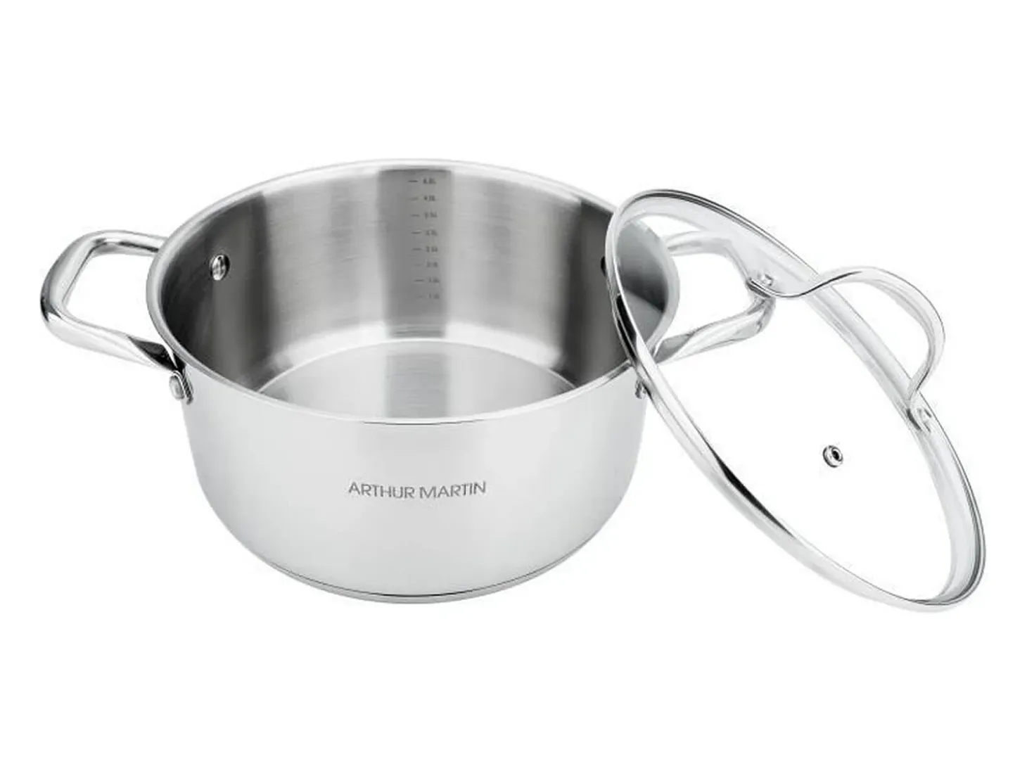 Olla de 32 cm con tapa – Acero inoxidable