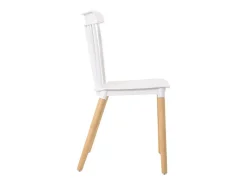 Pack 4 sillas Alna salón comedor cocina blanco patas haya 100x36x55 cm