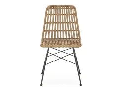 Pack 2 sillas de comedor o jardín Aitana Ratan/Negro