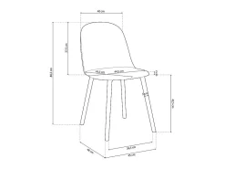 Pack 4 sillas de comedor Sabra Blanco