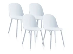 Pack 4 sillas de comedor Sabra Blanco