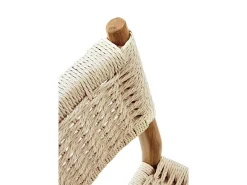Pack 4 sillas madera de haya con asiento trenzado
