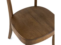 Pack 2 sillas Nala Color Nogal, Madera Maciza