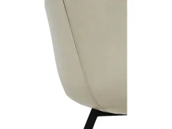 Pack 4 sillas tapizadas color beige patas metálicas negras