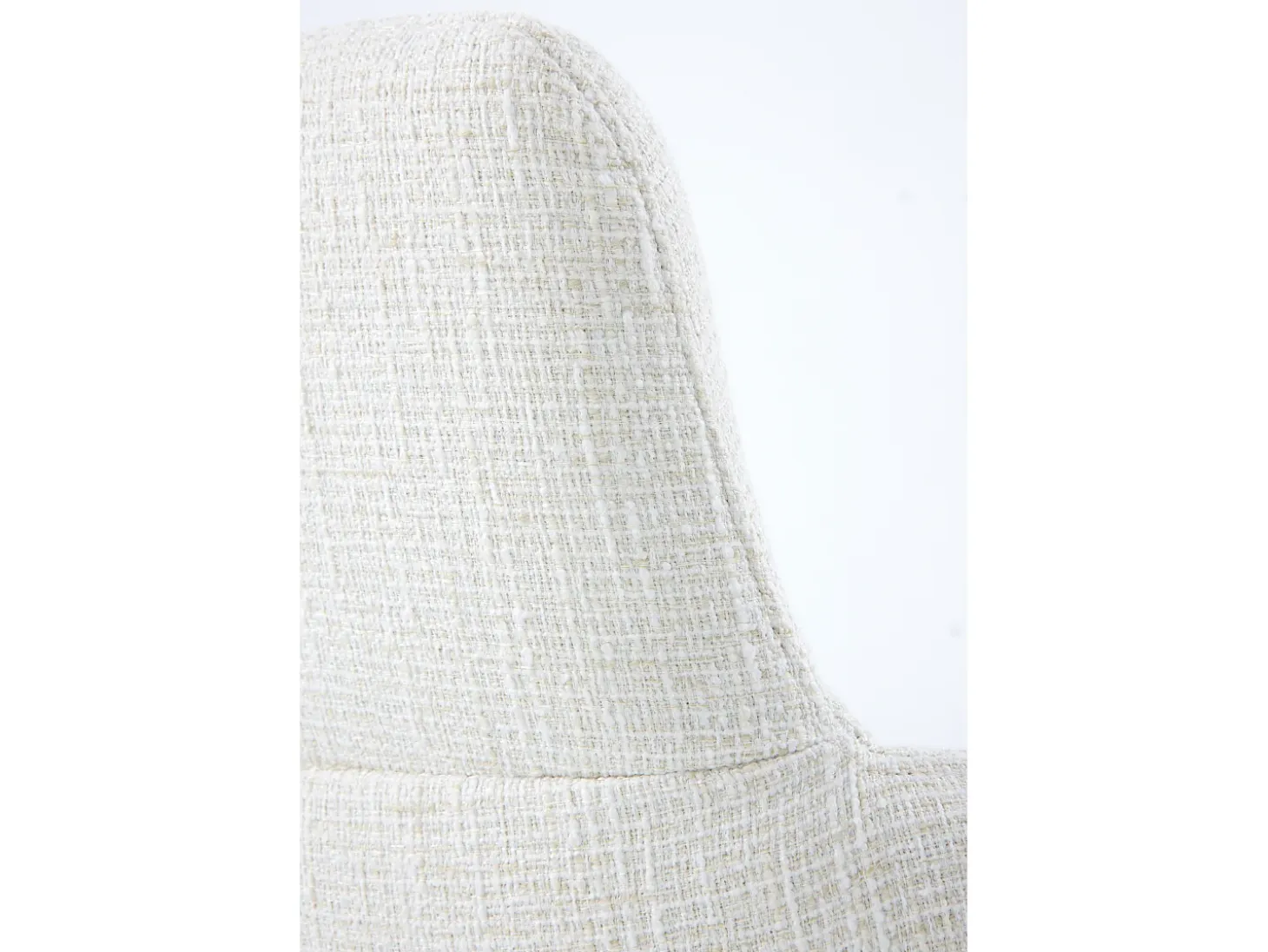 Pack 4 sillones tapizados tweed blanco moteado