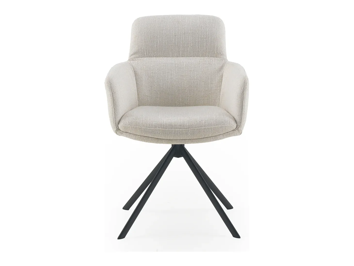 Pack 4 sillones tapizados tweed blanco moteado