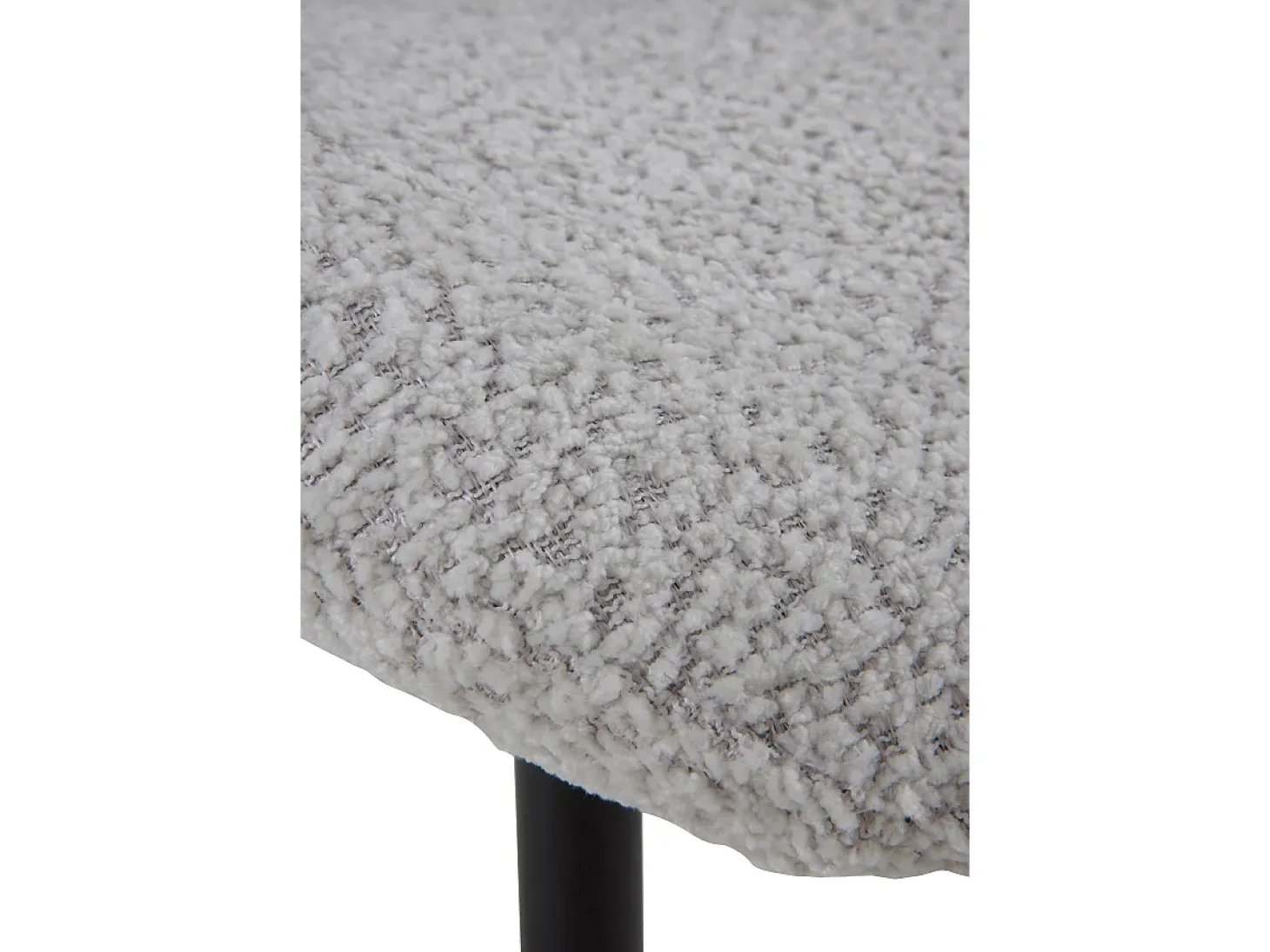 Pack de 4 sillas tapizadas en chenilla color gris claro