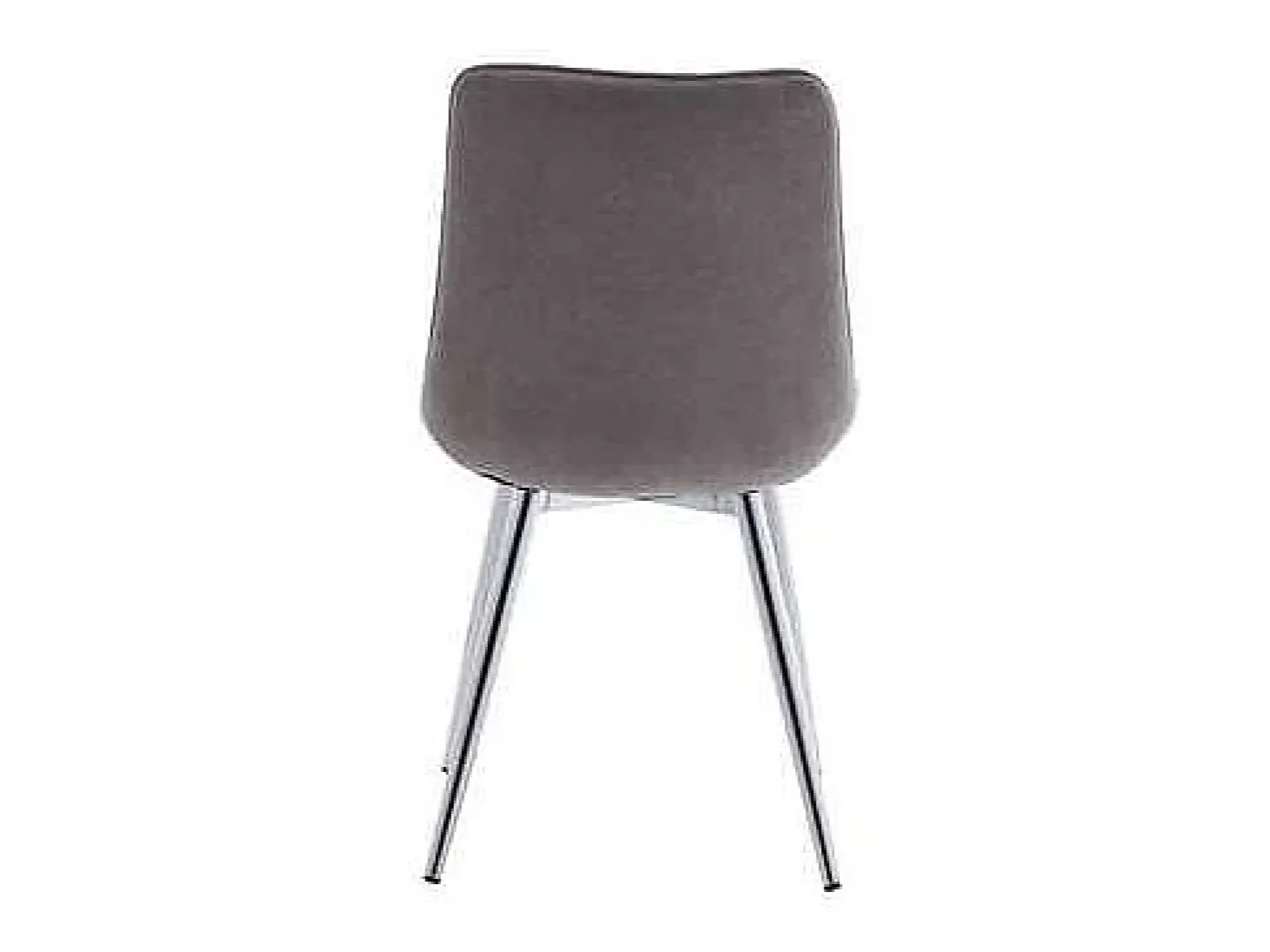 Pack de 4 sillas Altamira tapizadas en tejido gris, patas cromadas. 61cm(ancho ) 87cm(altu