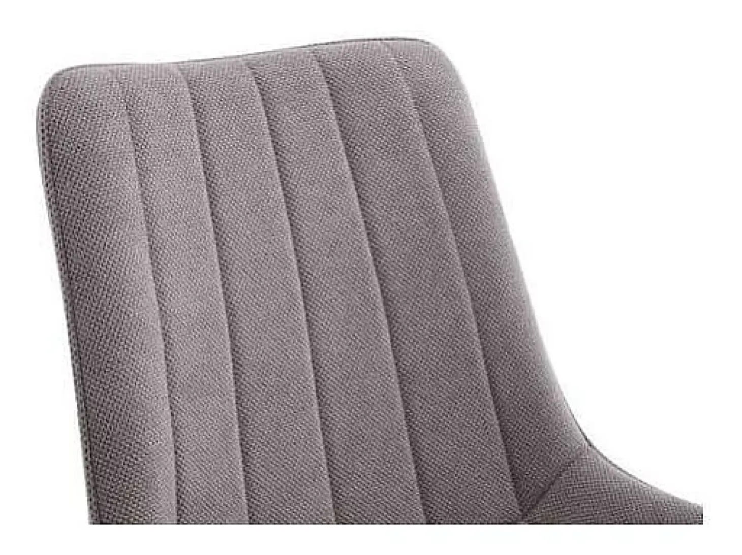 Pack de 4 sillas Altamira tapizadas en tejido gris, patas cromadas. 61cm(ancho ) 87cm(altu