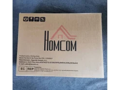Pack de 2 sillas de comedor Manchester Homcom negro/gris