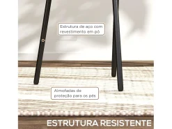 Pack de 2 sillas de comedor Manchester Homcom negro/gris