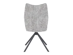 Pack de 2 sillas de comedor giratorias de 93x63x48 cm de tela en color gris Nena