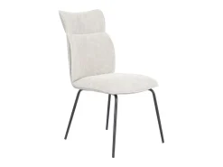 Pack de 2 sillas de 95x65x45 cm con respaldo trasero en símil napa en color beige Roma