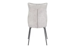 Pack de 2 sillas de 95x65x45 cm con respaldo trasero en símil napa en color beige Roma