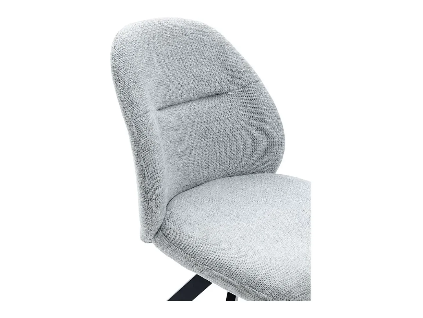 Pack de 2 sillas giratorias modelo Tamesis tapizado textil gris claro, 85cm(alto) 49.5cm(a