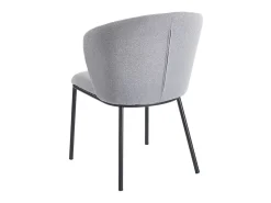 Pack de 2 sillas Margot respaldo acolchado gris 82x63x60 cm Adec