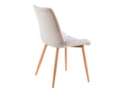 Pack de 4 sillas Marlene tejido tapizado beige/oak Adec
