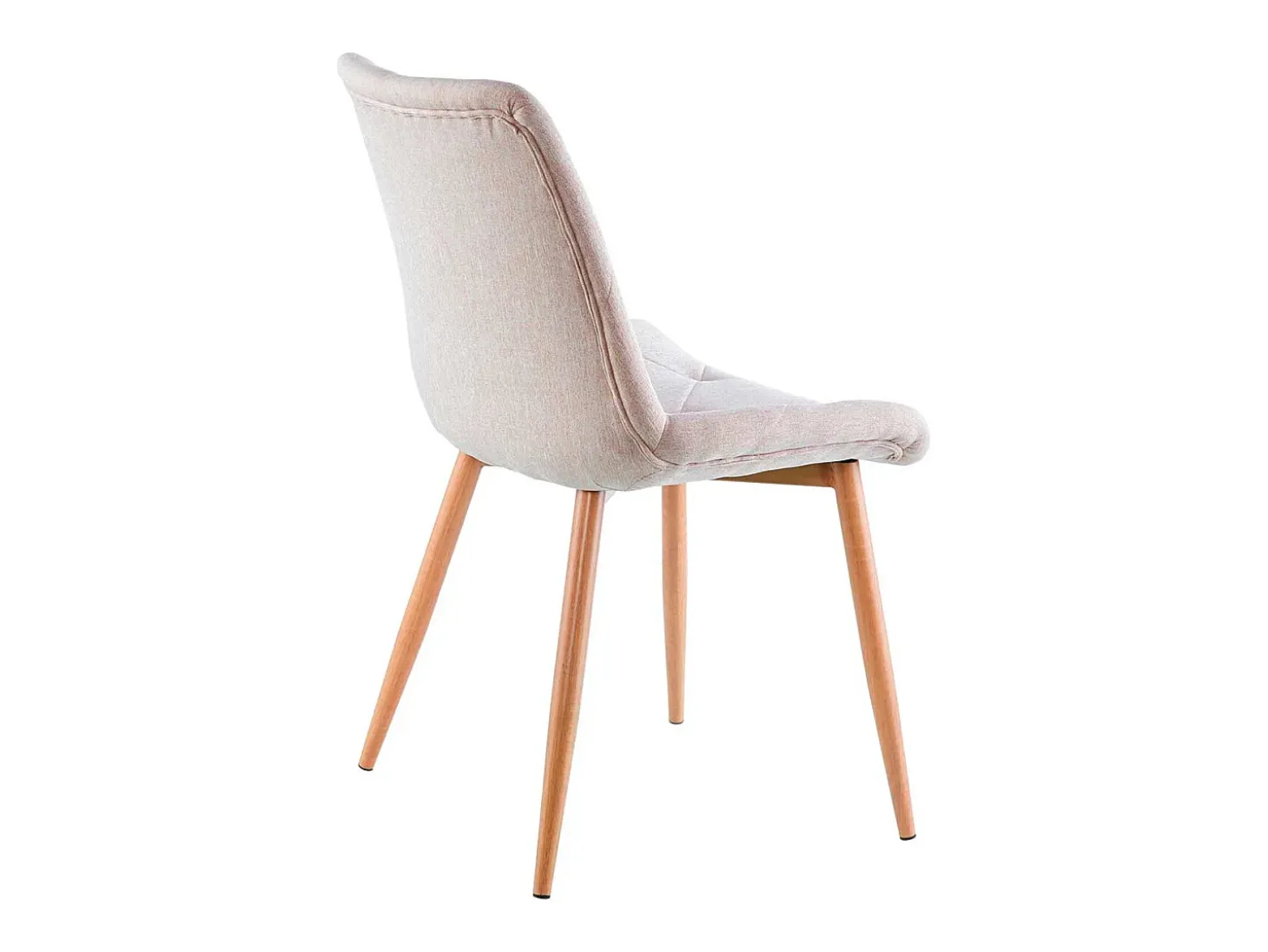 Pack de 4 sillas Marlene tejido tapizado beige/oak Adec